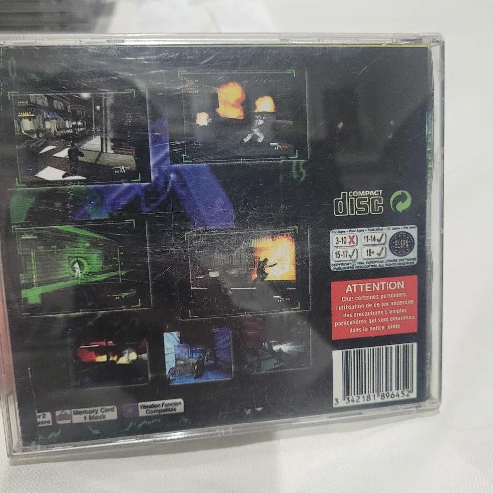 Syphon Filter Video Game Sony Playstation 1 PS1 Vintage Shooter Fighter